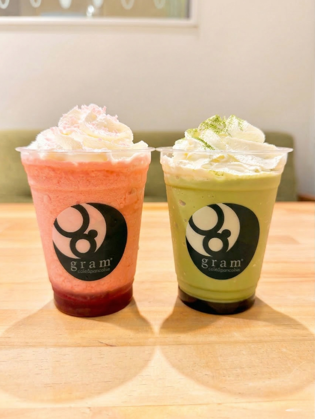 春グラスム苺ミルク 春グラスム抹茶ミルク