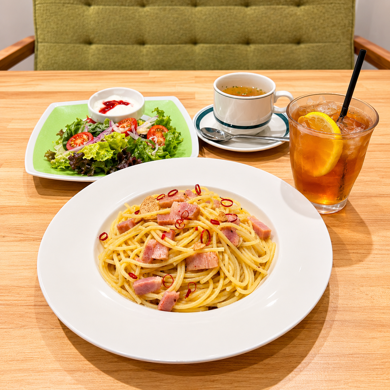 乙女パスタに感動 ～「ペペロンチーノにチーズかけたっていいだろ～！」～